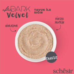 Schesir After Dark Mousse Tavuk ve Ördek Etli Tahılsız Yetişkin Kedi Konservesi 80 gr - 2