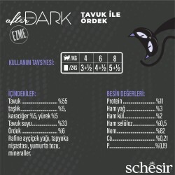 Schesir After Dark Pate Tavuk Etli ve Ördek Etli Tahılsız Yetişkin Kedi Konservesi 80 gr - 3
