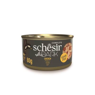 Schesir After Dark Tavuk Et Suyunda Kedi Konservesi 80 gr - 1