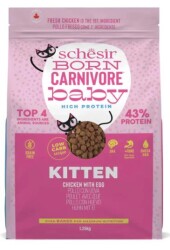 Schesir Born Carnivore Tahılsız Baby Tavuklu ve Yumurtalı Yavru Kedi Maması 1,25 kg - Schesir