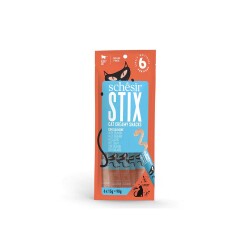 Schesir Cat Stix Somonlu Sıvı Krema Kedi Ödülü 6 X 15 gr - Schesir