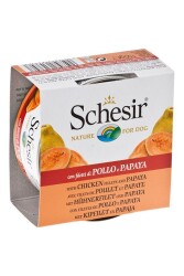 Schesir Fruit Tavuk ve Papaya Yetişkin Köpek Konservesi 150 gr - Schesir