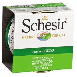 Schesir Jel İçinde Tavuk Etli Yetişkin Kedi Konservesi 85 gr - Schesir
