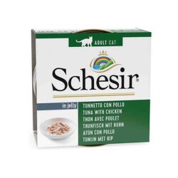 Schesir Jel İçinde Ton Balıklı & Tavuklu Kedi Konservesi 85 gr - Schesir
