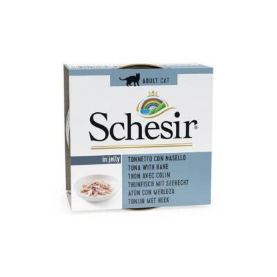 Schesir Jel İçinde Ton ve Barlam Balıklı Yetişkin Kedi Konservesi 85 gr - 1