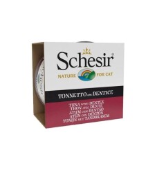 Schesir Jelly Ton Balıklı ve Sinarit Balıklı Yetişkin Kedi Konservesi 85 gr - Schesir