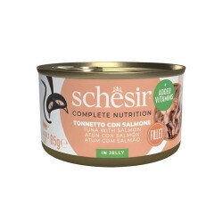 Schesir Jelly Ton Balıklı ve Somonlu Yetişkin Kedi Konservesi 85 Gr - Schesir