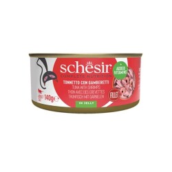 Schesir Jöle İçinde Ton Balığı İle Karidesli Yetişkin Kedi Konservesi 140 Gr - Schesir