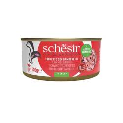 Schesir Jöle İçinde Ton Balığı İle Karidesli Yetişkin Kedi Konservesi 140 Gr - Schesir