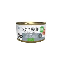 Schesir Jöle İçinde Ton Balıklı ve Kalamarlı Yetişkin Kedi Konservesi 70 gr - Schesir