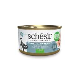 Schesir Jöle İçinde Ton ve Berlam Balıklı Yetişkin Kedi Konservesi 70 gr - Schesir
