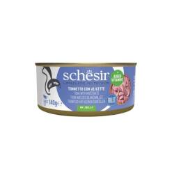 Schesir Jöle İçinde Ton ve Ringa Balıklı Yetişkin Kedi Konservesi 140 gr - Schesir