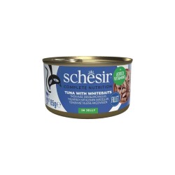 Schesir Jöle İçinde Ton ve Ringa Balıklı Yetişkin Kedi Konservesi 85 gr - Schesir