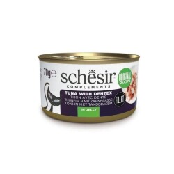 Schesir Jöle İçinde Ton ve Sinarit Balıklı Yetişkin Kedi Konservesi 70 gr - Schesir