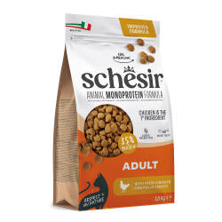 Schesir Hayvansal Monoprotein Formülü Tavuklu Yetişkin Kedi Maması 1,5 kg  - 1