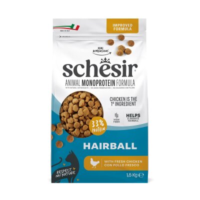 Schesir Monoprotein Tüy Yumağı Kontrolü Tavuklu Yetişkin Kedi Maması 1,5 kg 