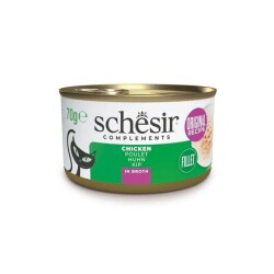 Schesir Pişirme Suyunda Tavuk Filetolu Yetişkin Kedi Konservesi 85 gr - Schesir