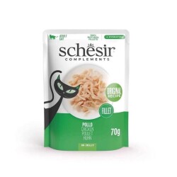 Schesir Pouch Jöle İçinde Tavuk Filetolu Yetişkin Kedi Konservesi 85 gr - Schesir