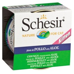 Schesir Pouch Tavuk Eti & Aloeveralı Yavru Kedi Konservesi 85 gr - Schesir