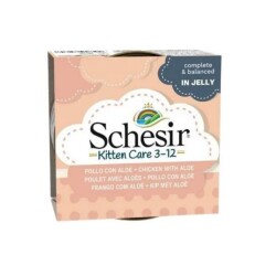 Schesir Pouch Tavuk Eti & Aloeveralı Yavru Kedi Konservesi 85 gr - Schesir
