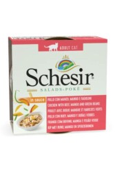 Schesir Salads Poke Tavuk Sığır Mango Fasulyeli Kedi Salatası 85 gr - Schesir