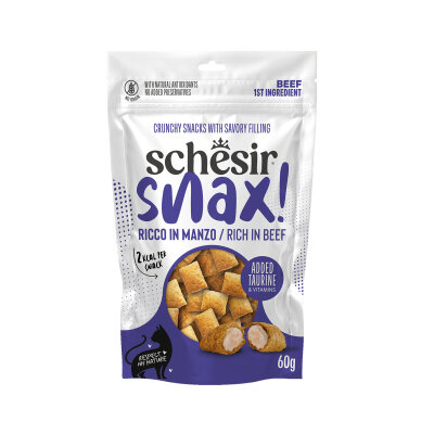 Schesir Snax Sığır Etli Dolgulu Kedi Ödül Maması 60 Gr 