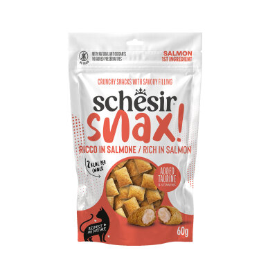 Schesir Snax Somonlu Dolgulu Kedi Ödül Maması 60 Gr