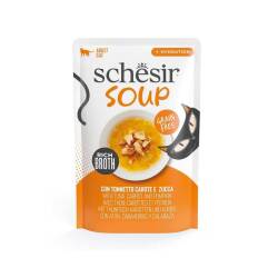 Schesir Soup Ton Balığı ile Bal Kabağı Yetişkin Kedi Çorbası Pouch 40g - Schesir