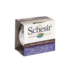 Schesir Suda Pişirilmiş Tavuk & Sığır Etli Kedi Konservesi 85 gr - Schesir