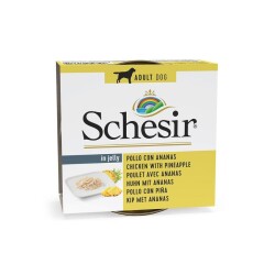 Schesir Tavuk Fileto ve Ananaslı Yetişkin Köpek Konservesi 150 gr - Schesir
