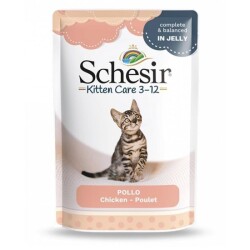 Schesir Pouch Tavuklu Yavru Kedi Konservesi 85 gr - Schesir