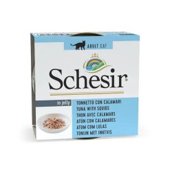 Schesir Ton Balık ve Kalamarlı Yetişkin Kedi Konservesi 85 gr - Schesir