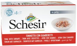 Schesir Ton Balıklı Karidesli Jöleli Kedi Konservesi 50 gr (6 AL 5 ÖDE) - Schesir