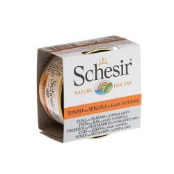 Schesir Ton Balıklı ve Levrekli Et Suyunda Yetişkin Kedi Konservesi 70 Gr - Schesir
