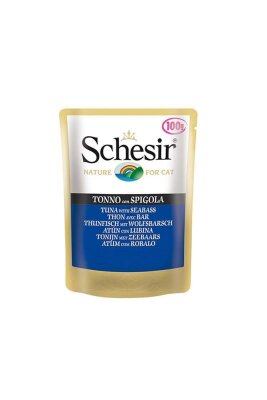 Schesir Pouch Ton Balıklı ve Levrekli Kedi Konservesi 100 gr - 2