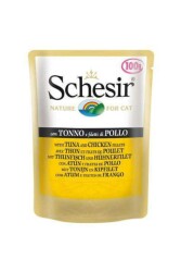 Schesir Pouch Ton Balıklı ve Tavuklu Yetişkin Kedi Konservesi 100 gr - Schesir