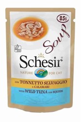 Schesir Yabani Ton Balıklı ve Balkabaklı Yetişkin Kedi Çorbası 85 gr - Schesir