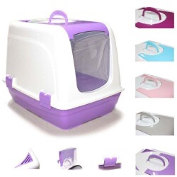 Şenyayla Küçük Lüx Kapalı Kedi Tuvaleti Karışık Renk 37x40x49 cm - Şenyayla