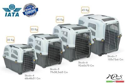 Skudo Lata 4 Kedi Köpek Taşıma Kafesi 68 cm - 1
