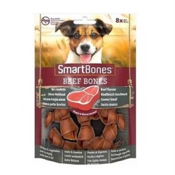 Smartbones Sığır Etli Mini Düğüm Kemik Köpek Ödülü 8'li 128 gr - SmartBones
