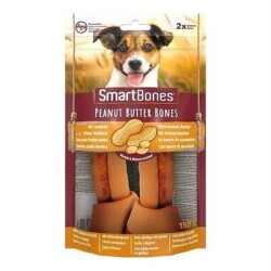 Smartbones Tavuklu Fıstık Ezmeli Medium Düğüm Kemik Köpek Ödülü 2'li 158 gr - SmartBones