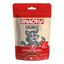 Snacky Crunchy Tavuklu ve Peynirli Kedi Ödülü Strong Bones 60 gr - Snacky