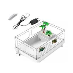 Sobo Plastik Kaplumbağa Bahçesi Lambalı 38x27x18cm - Sobo