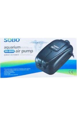 Sobo SB-8806 Çift Çıkışlı Hava Motoru 4W 2x5 Lt/Min