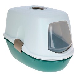 Stefanplast Furba Top Chic Beyaz/Yeşil Kedi Tuvaleti 58,5x39,4x42 cm - Stefanplast