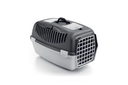 Stefanplast Gulliver 2 Kedi ve Küçük Irk Köpekler için Taşıma Çantası Siyah/Gri 55x36x35cm - Stefanplast