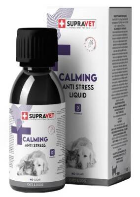 Supravet Anti Stress Kedi ve Köpekler İçin Sıvı Sakinleştirici Damla 100 ml - 1