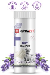 Supravet Dry Shampoo Lavanta Özlü Kedi Köpekler İçin Toz Şampuan 150 ml - Supravet