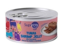 Supreme Cat Jöleli Parça Etli Ton Balık Ve Karidesli Kedi Konservesi 85 gr - Supreme