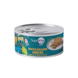 Supreme Cat Kıyılmış Ördek ve Somonlu Kedi Konservesi 85 gr - Supreme